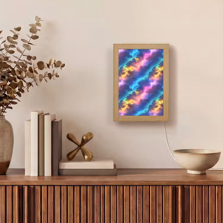 Lampe de table - Tempête - Éclair - Arc-en-ciel — 4