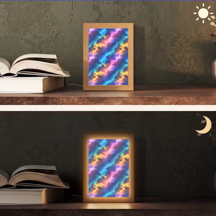 Lampe de table - Tempête - Éclair - Arc-en-ciel — 5