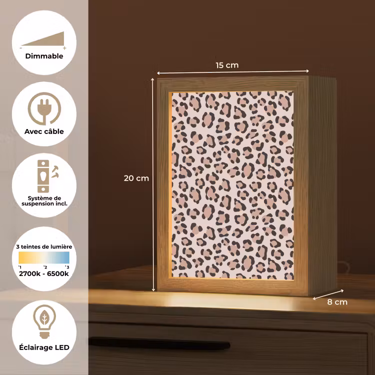 Lampe de table - Stains - Beige - Leopard — 6