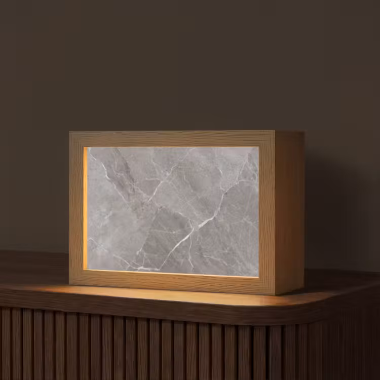 Lampe de table - Marbre - Gris — 1