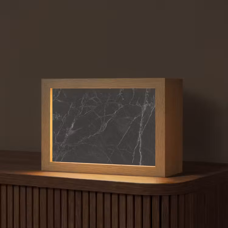 Lampe de table - Marbre - Noir — 1