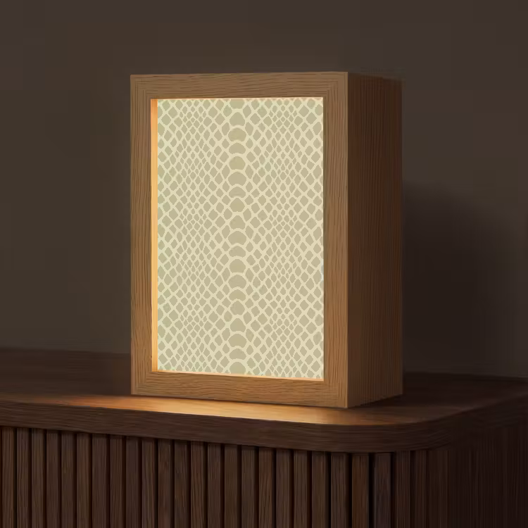 Lampe de table - Vert - Motif - Échelles — 1