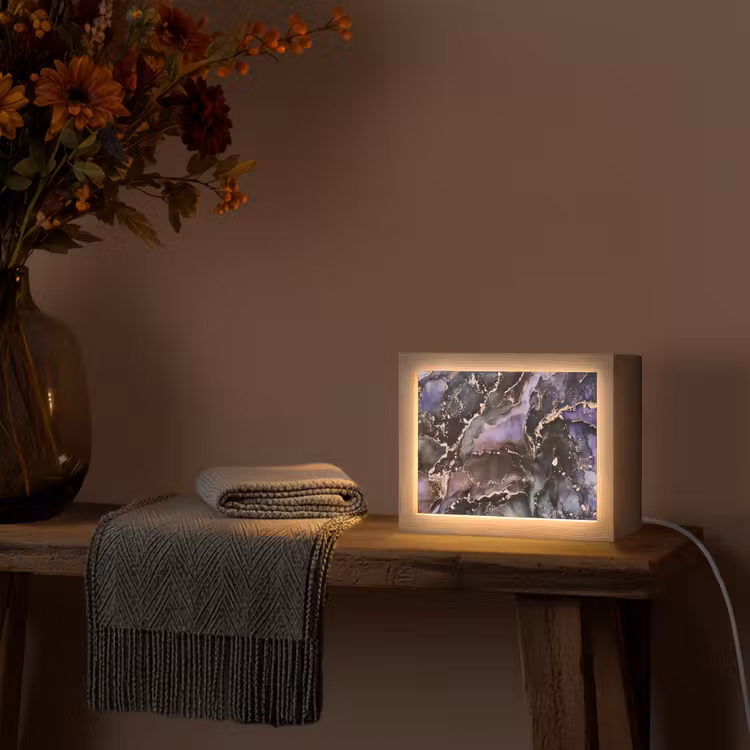 Lampe de table - Marbre - Or - Rose — 3