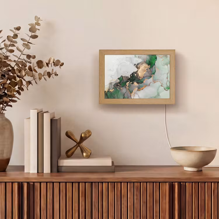 Lampe de table - Marbre - Or - Vert - Luxe — 4