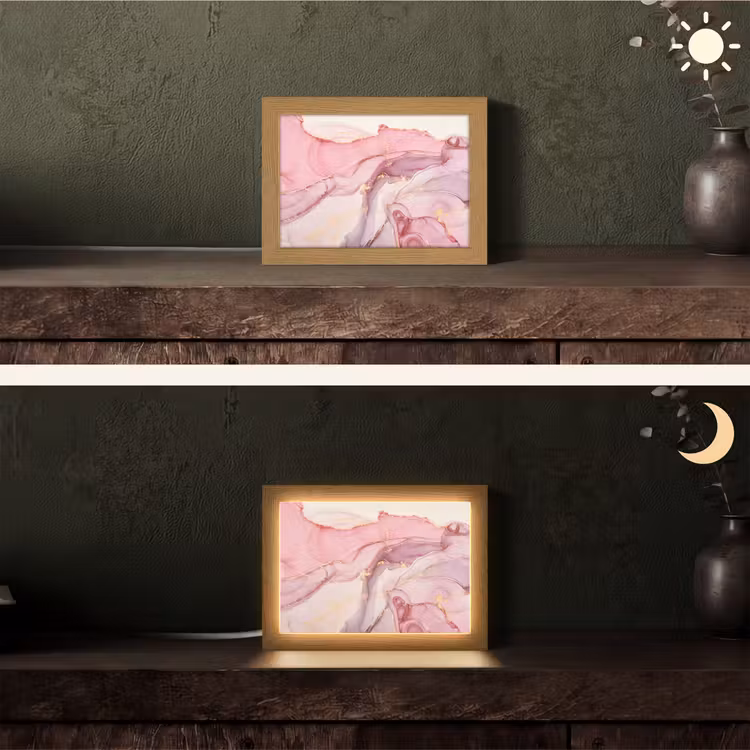 Lampe de table - Or - Marbre - Rose — 5