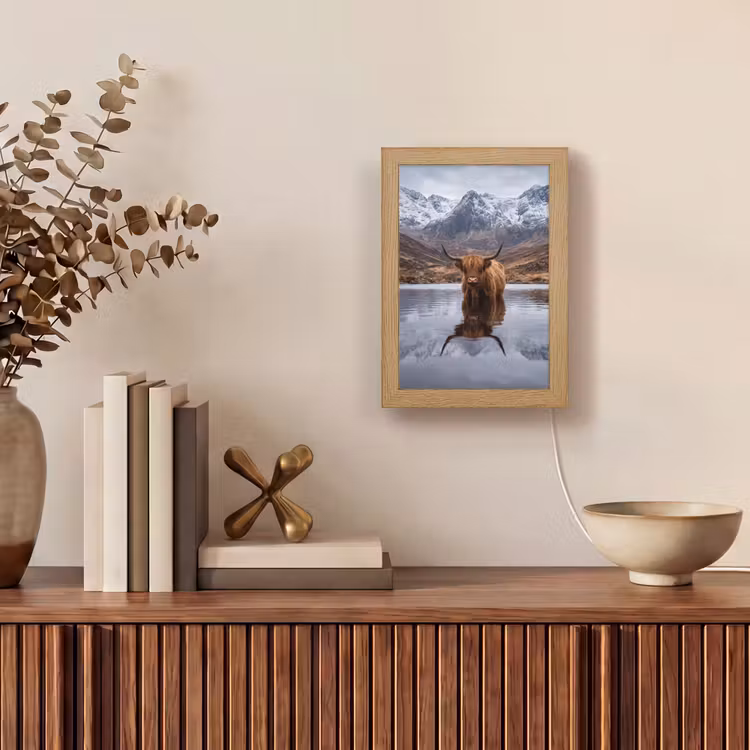 Lampe de table - Highlander écossais - Marron - Eau — 4