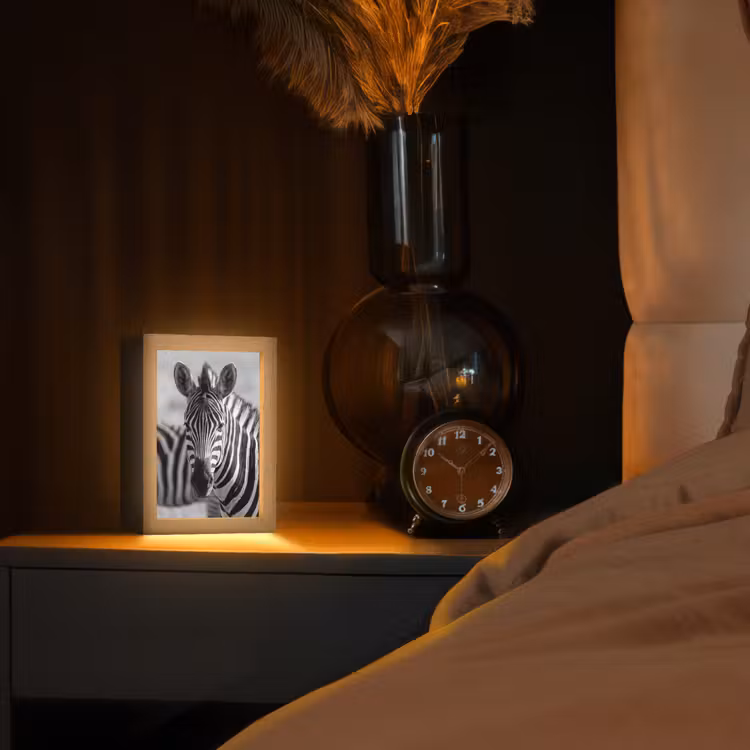 Lampe de table - Zèbres - Noirs - Blancs — 2