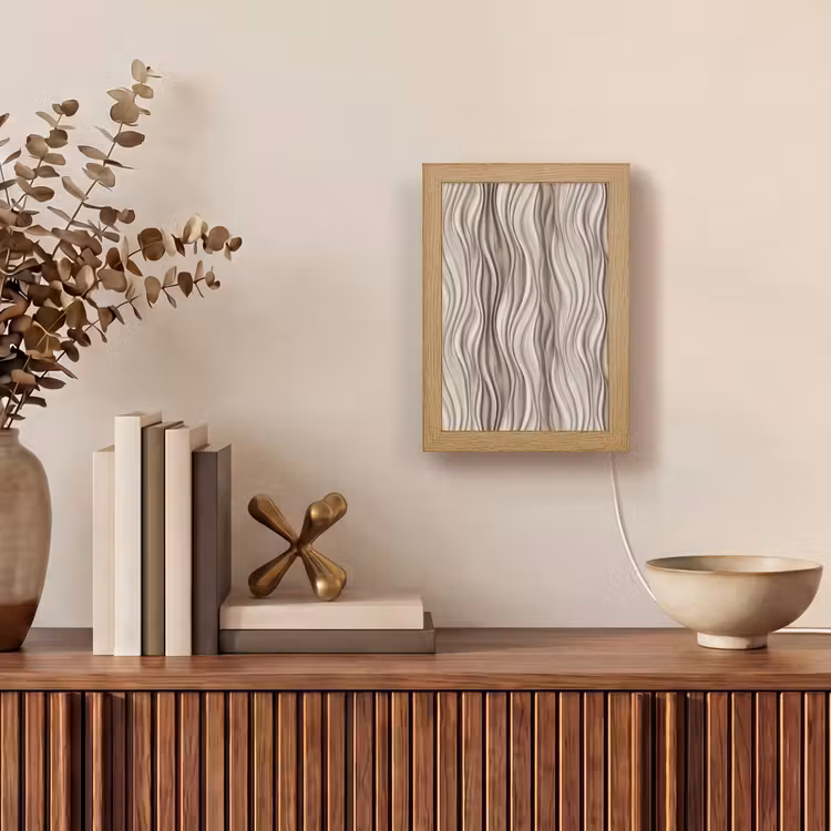 Lampe de table - Ondes - 3D - Crème — 4