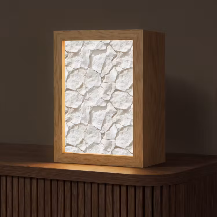 Lampe de table - Structure - Rock - Blanc — 1