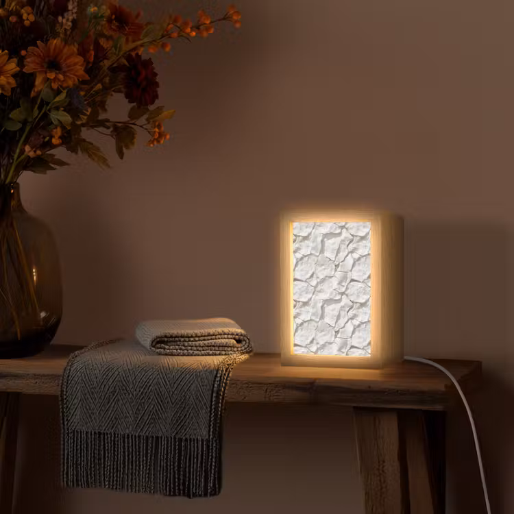 Lampe de table - Structure - Rock - Blanc — 3