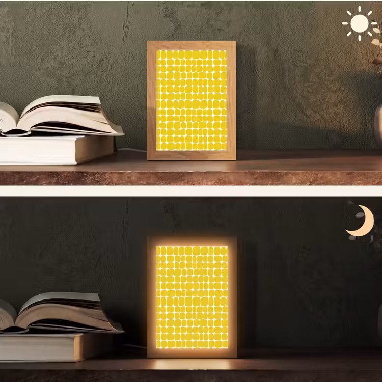 Lampe de table - Points - Moderne - Jaune — 5