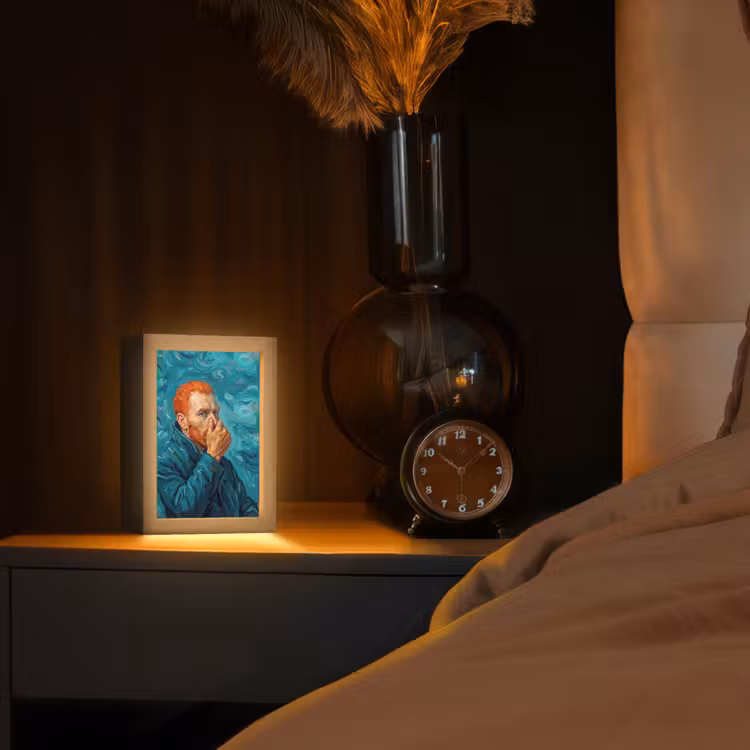 Lampe de table - Portrait - Classique - Bleu — 2