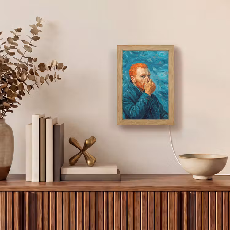 Lampe de table - Portrait - Classique - Bleu — 4