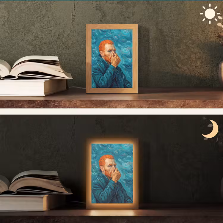 Lampe de table - Portrait - Classique - Bleu — 5