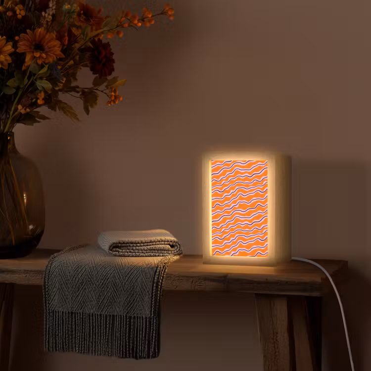 Lampe de table - Retro - Wavy - Orange — 3