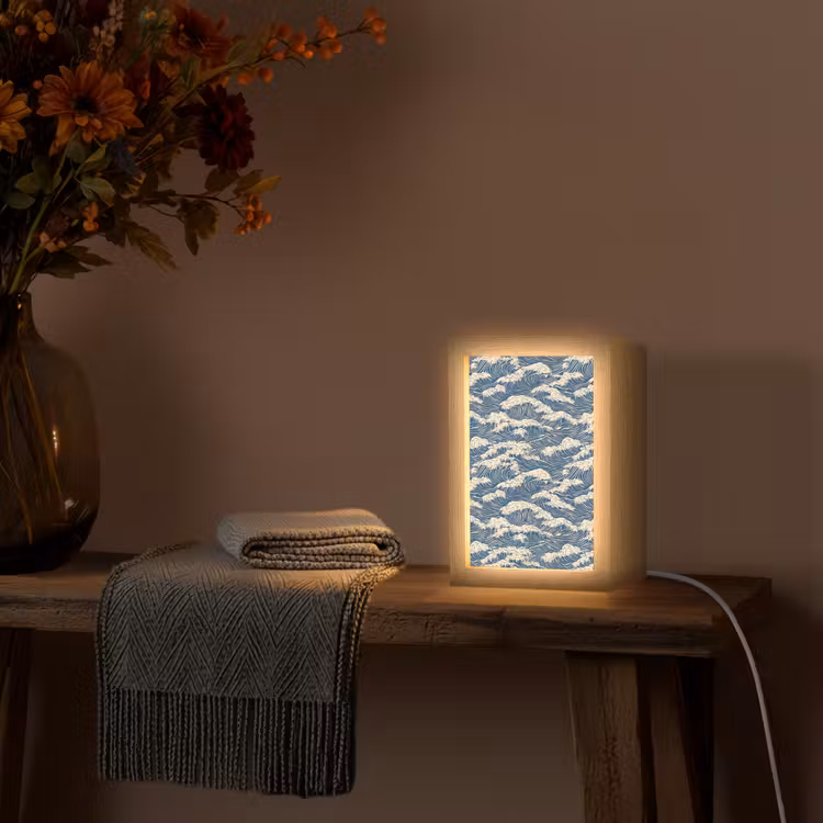 Lampe de table - Vagues - Classique - Bleu — 3