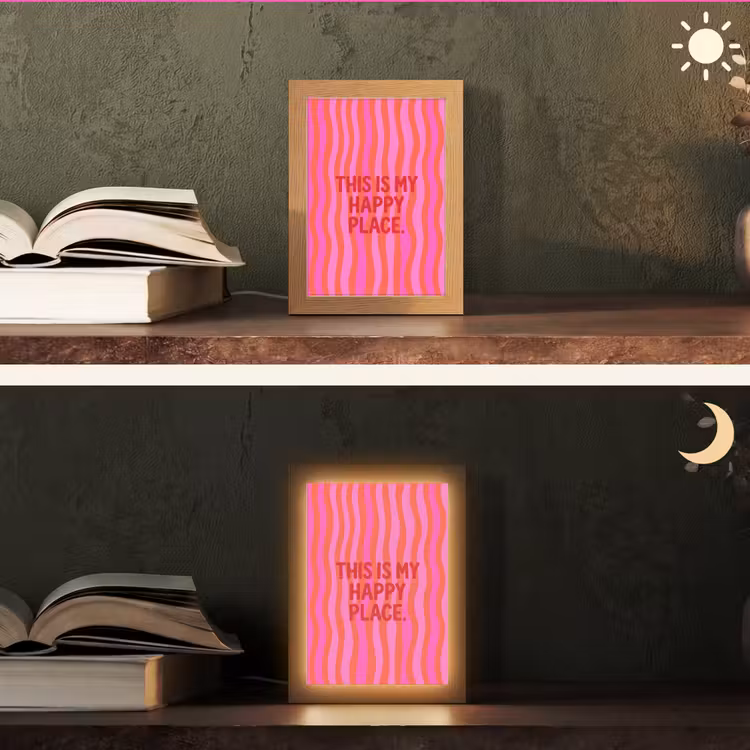 Lampe de table - Texte - Moderne - Coloré — 5