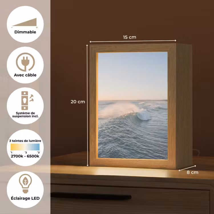 Lampe de table - Vague - Mer - Eau — 6