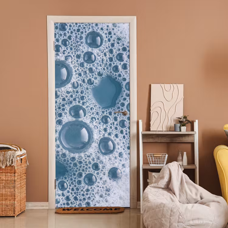 Le sticker de porte - Mousse - Eau - Texture — 2