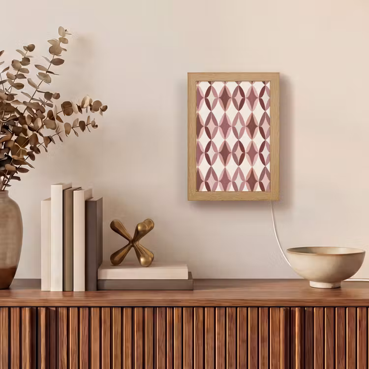 Lampe de table - Ovale - Texture - Rose — 4