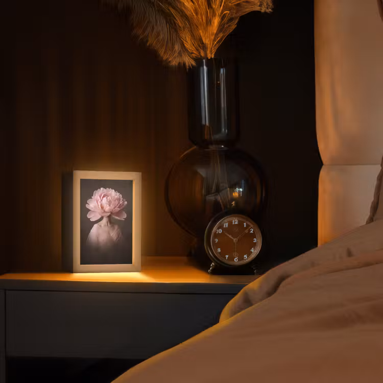 Lampe de table - Visage - Rose - Rose — 2