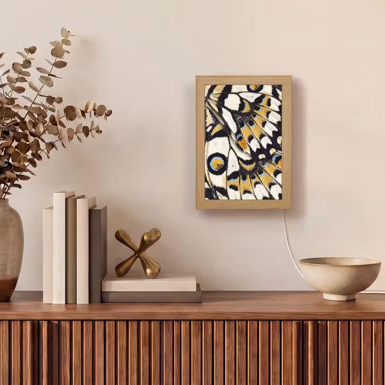 Lampe de table - Papillon - Aile - Jaune — 4