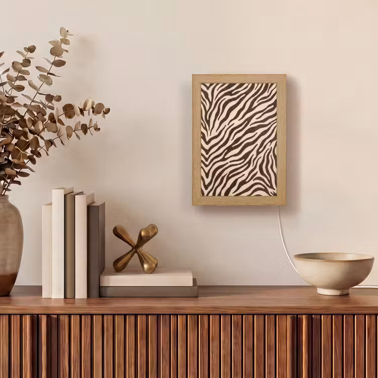 Lampe de table - Zèbre - Rayures - Marron — 4