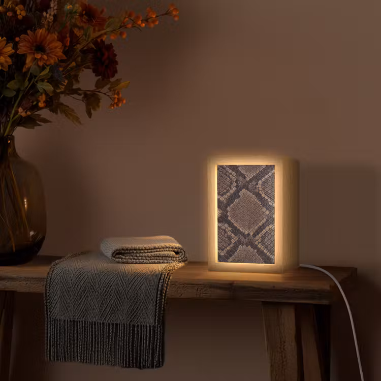 Lampe de table - Python - Écailles - Bronze — 3