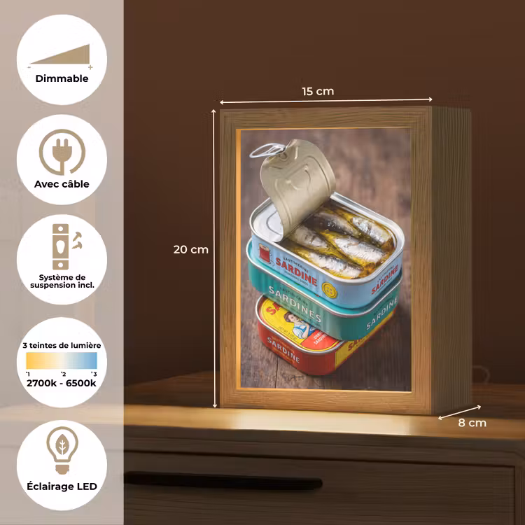 Lampe de table - Poisson - Conserves - Cuisine — 6
