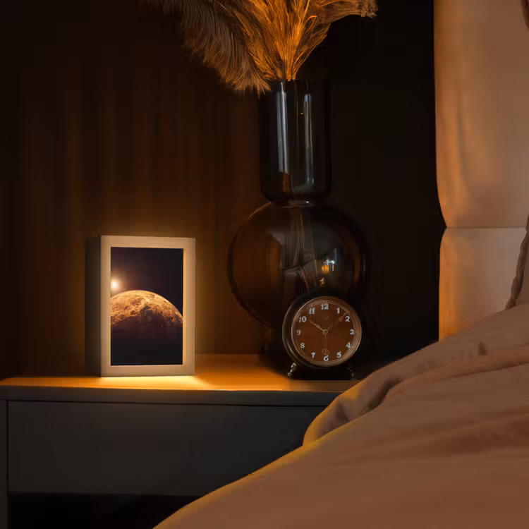 Lampe de table - Planète - Espace - Orange — 2