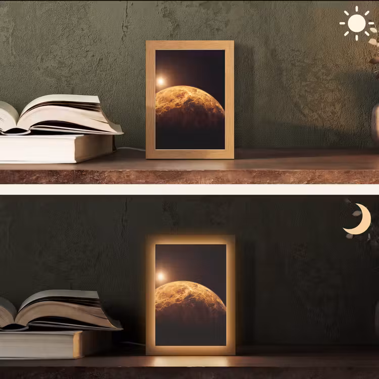 Lampe de table - Planète - Espace - Orange — 5