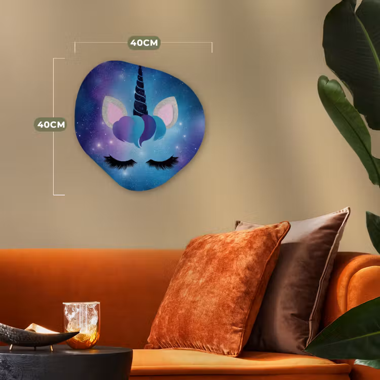 Forme organique - Forex - Licorne - Étoiles - Bleu — 4