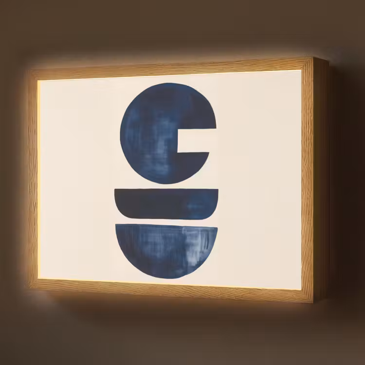 Lightbox - applique-murale - Formes - Bleu - Abstrait — 1