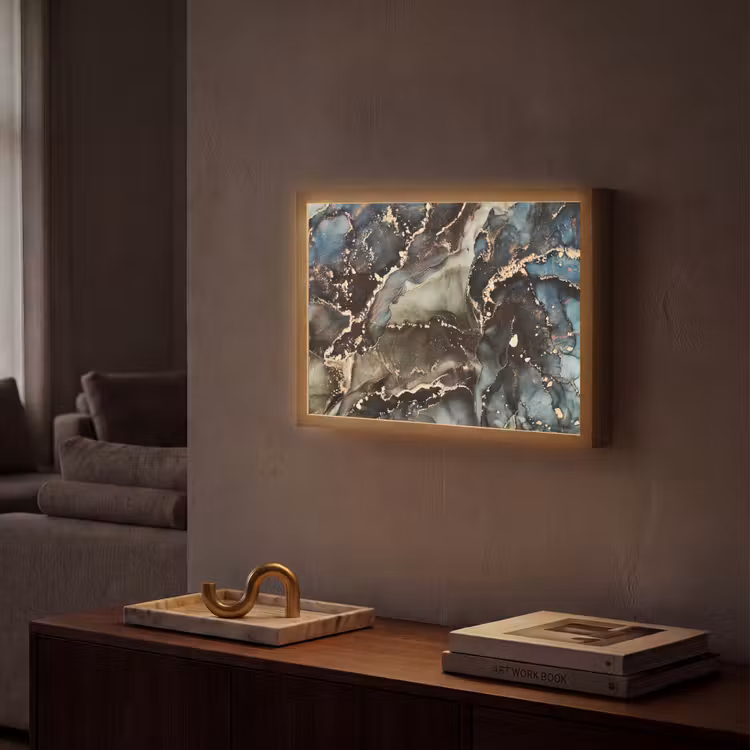 Lightbox - applique-murale - Marbre - Or - Vert — 2