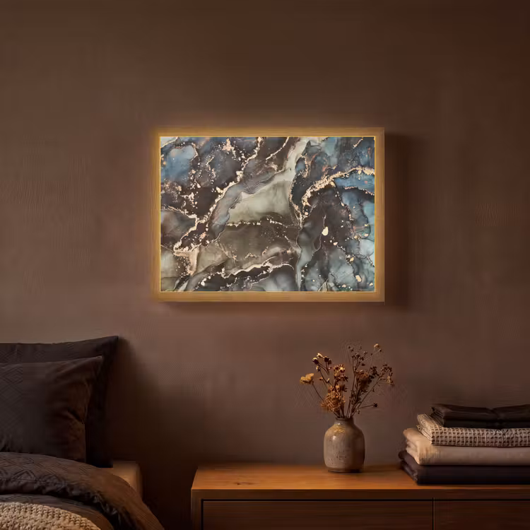 Lightbox - applique-murale - Marbre - Or - Vert — 3