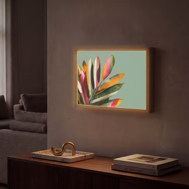 Lightbox - applique-murale - Feuilles - Branches - Colorées — 2