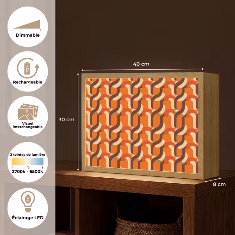 Lightbox - applique-murale - Rétro - Moderne - Coloré — 9
