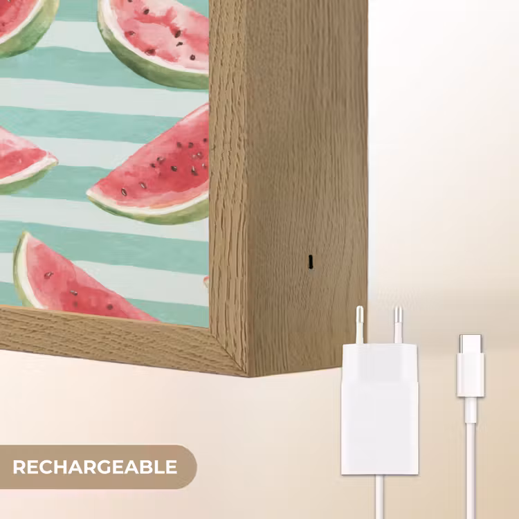 Lightbox - Applique-Murale - Pastèque - Rayures - Vert — 7