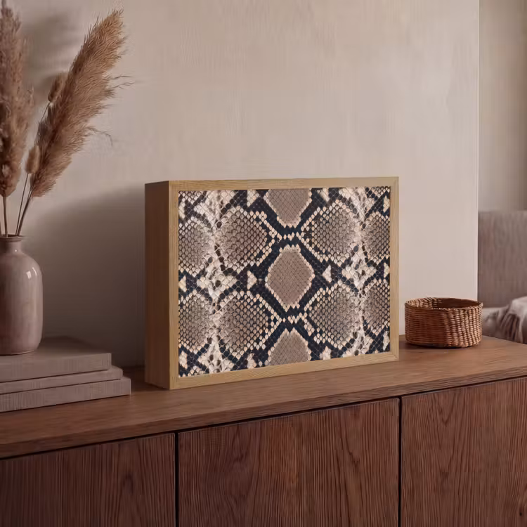 Lightbox - Applique-Murale - Imprimé serpent - Python - Marron — 4