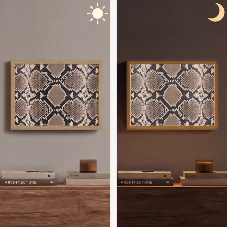 Lightbox - Applique-Murale - Imprimé serpent - Python - Marron — 6
