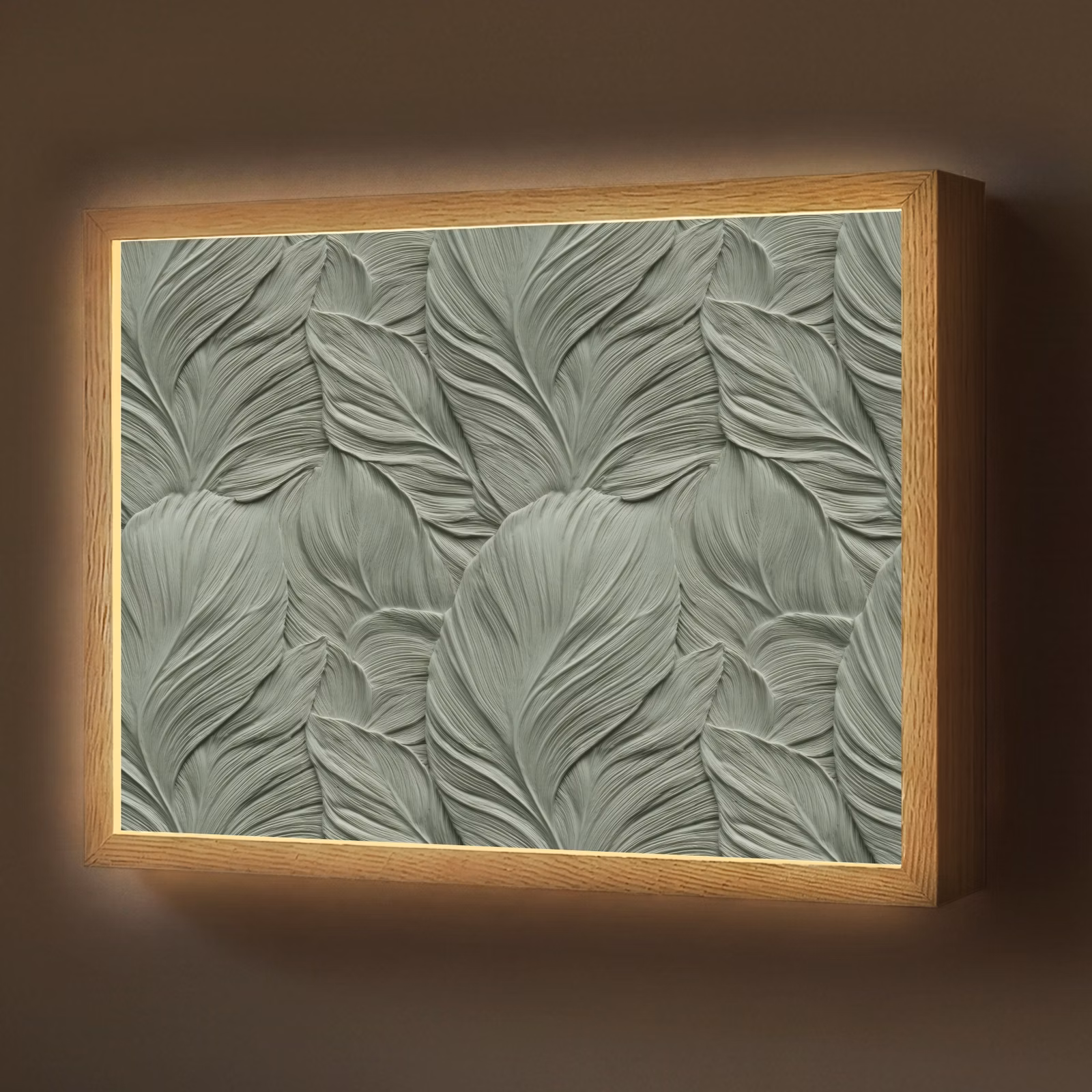 Lightbox - Applique-Murale - Feuilles - Texture - Vert — 1