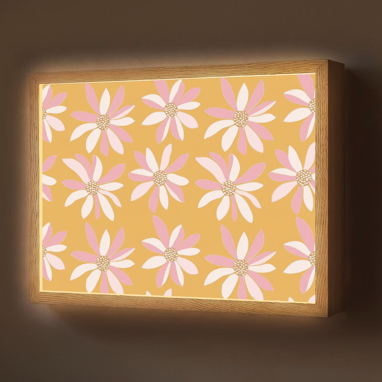 Lightbox - Applique-Murale - Fleurs - Moderne - Jaune — 1
