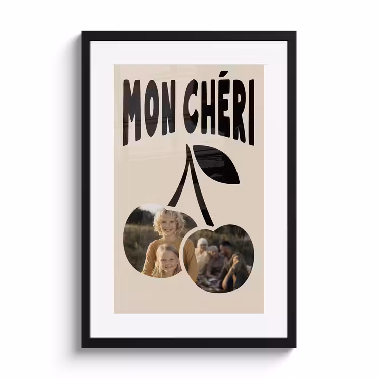 Affiche encadrée - Mon Chéri — 1