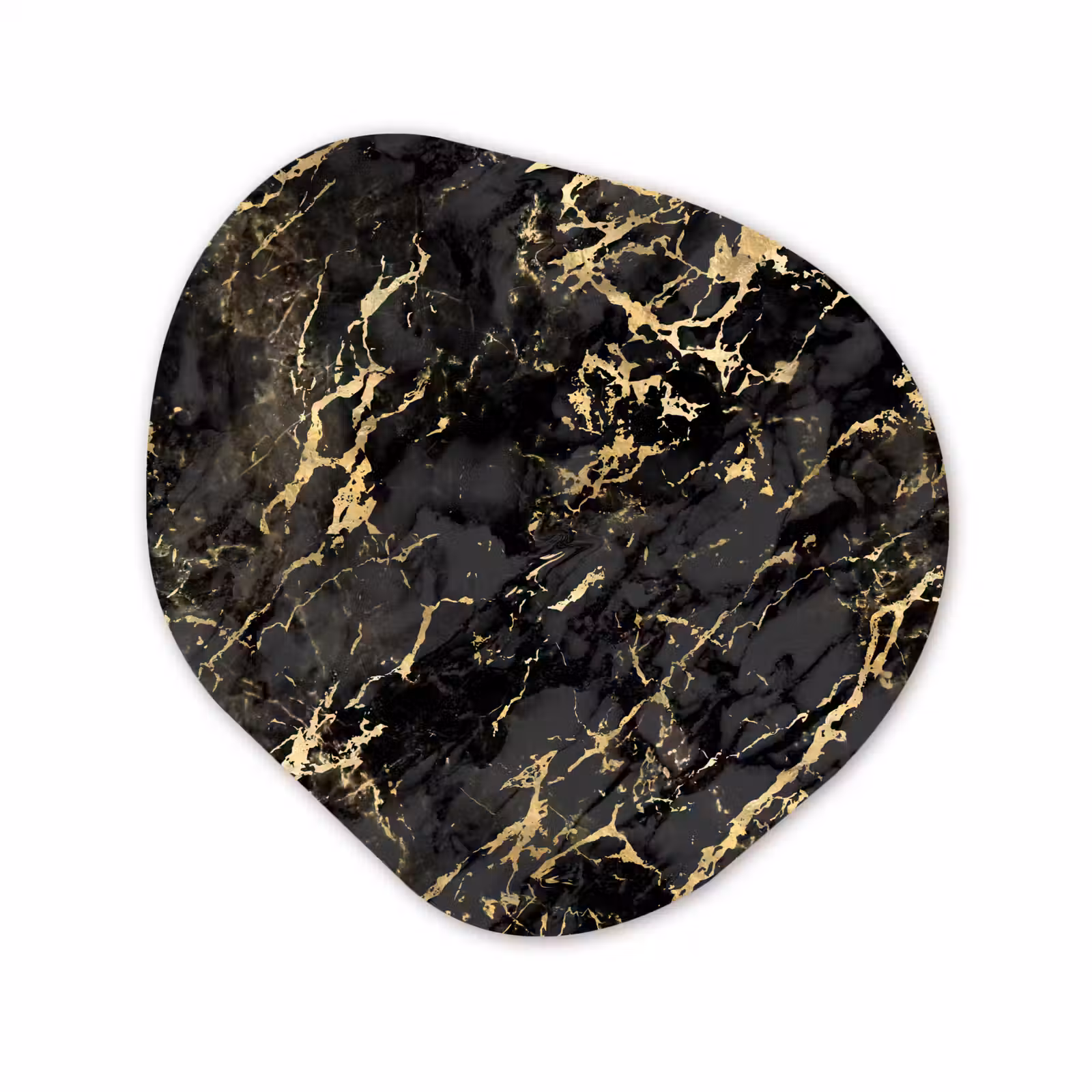Forme organique - Forex - Marbre - Noir - Structure or — 1