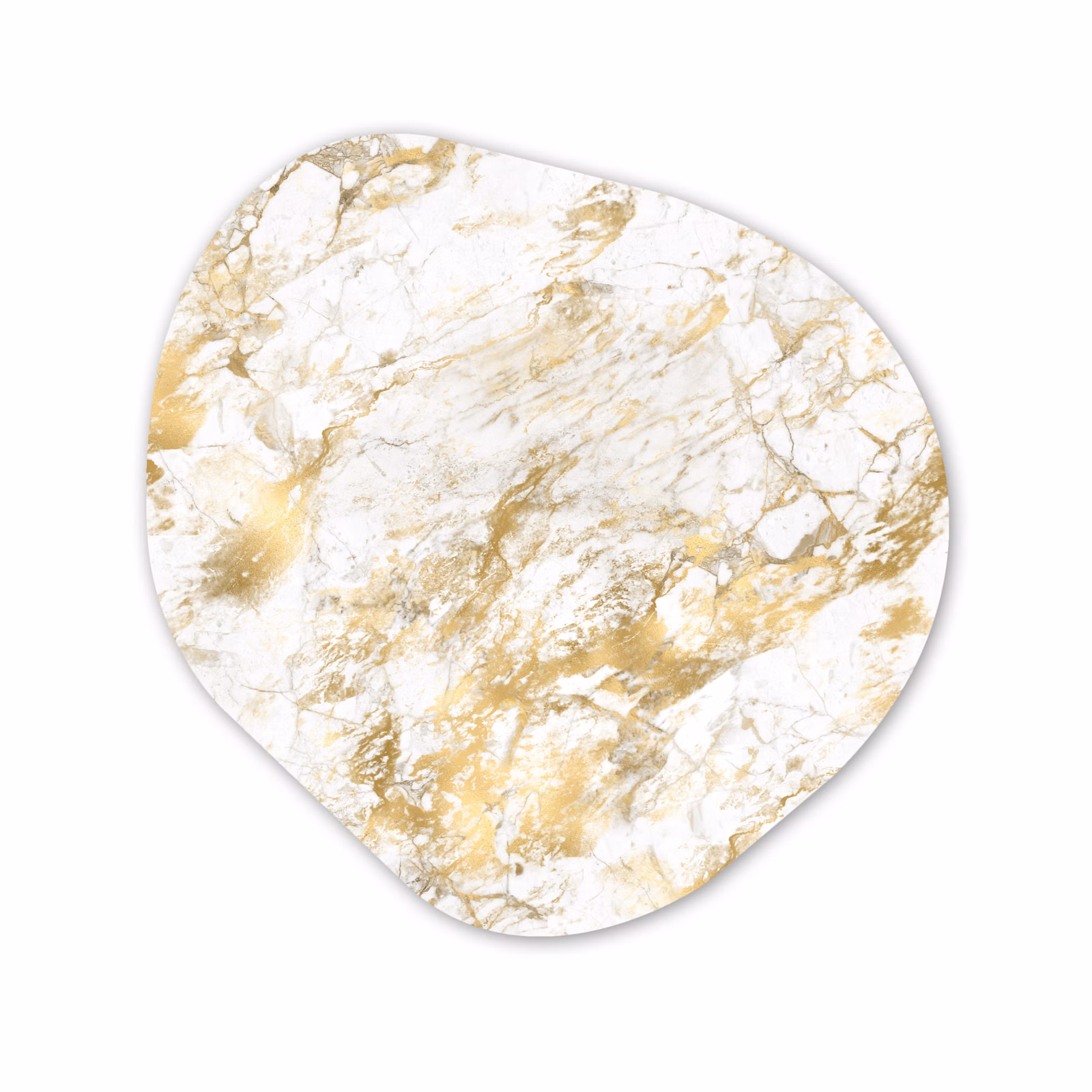 Forme organique - Forex - Marbre - Or - Texturé — 1