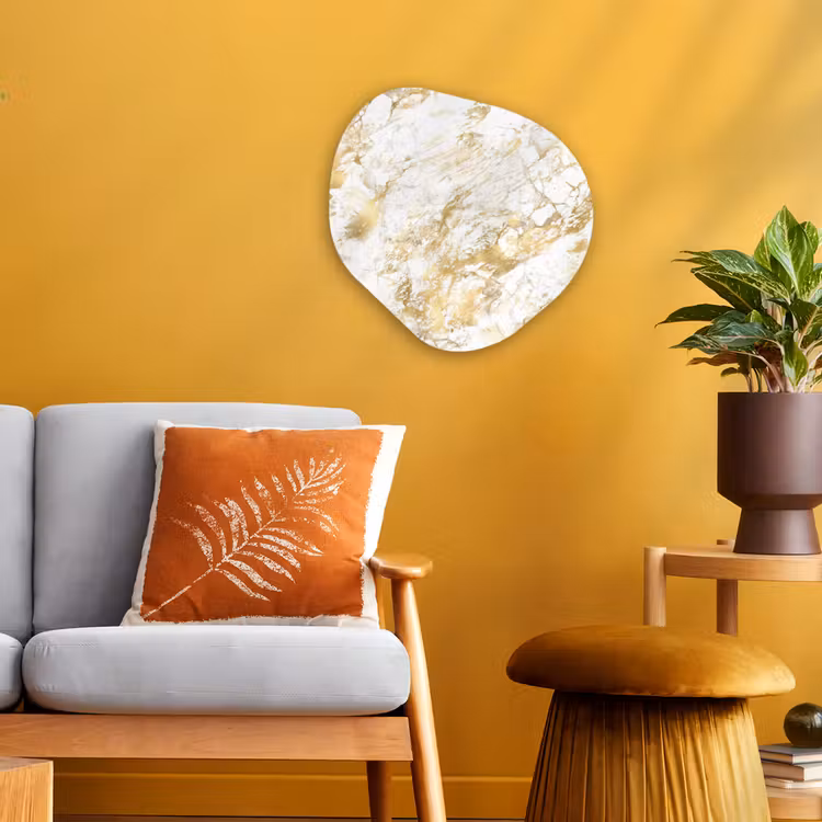 Forme organique - Forex - Marbre - Or - Texturé — 3