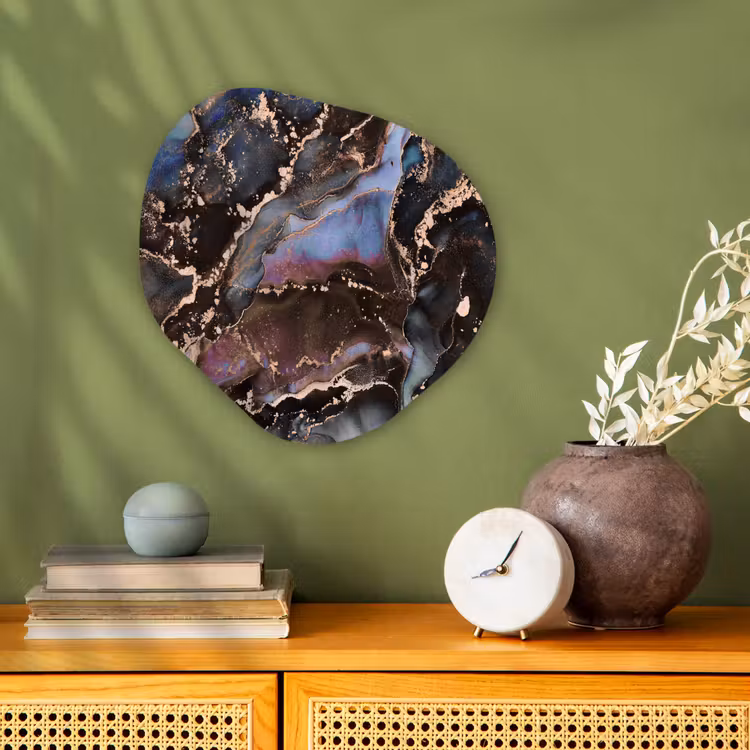 Forme organique - Forex - Marbre - Or - Rose — 2