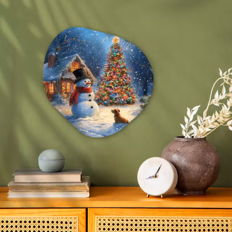 Forme organique - Forex - Miracle de Noël - Soirée d'hiver - Colorée — 2