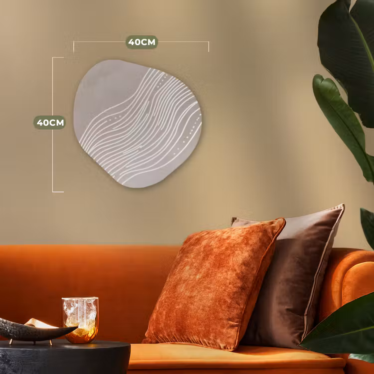 Forme organique - Forex - Lignes ondulées - Fluidité - Couleur sable — 4