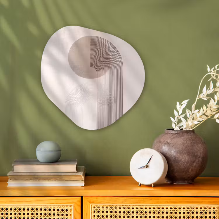 Forme organique - Forex - Minimaliste - Cercle - Gris clair — 2